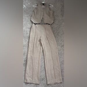 Soho Tan Pantsuit